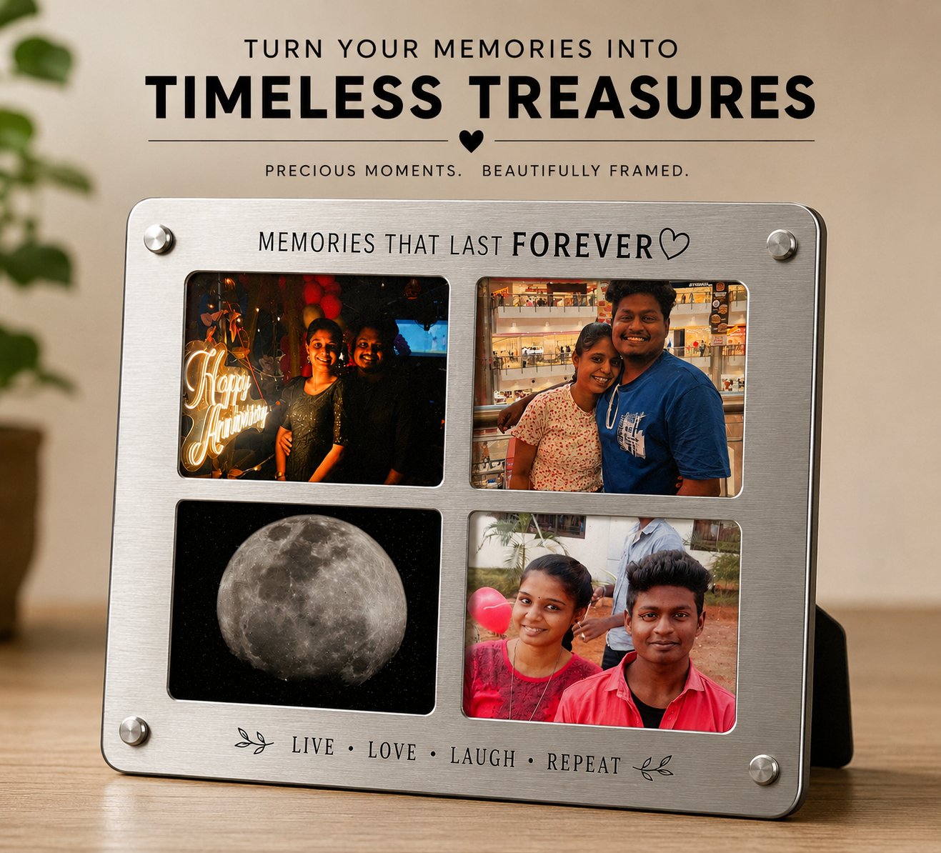 Metal photo frame